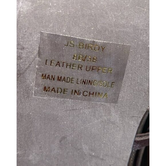 Jessica Simpson Birdy Platform Lace Up Brown Leather High Heels Size 8 - Picture 10 of 11